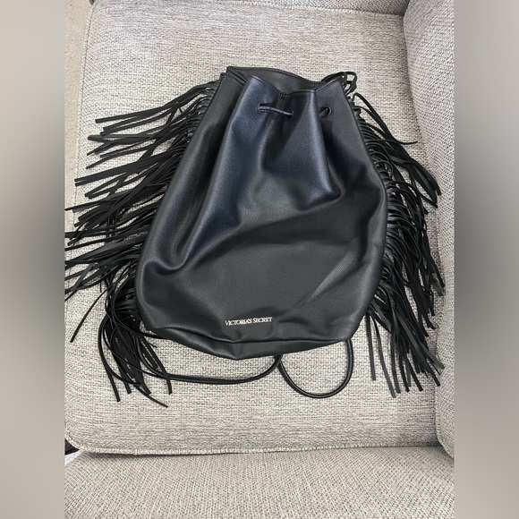 Victoria's Secret Handbags - Victoria's Secret Black Fringe Bag